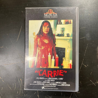 Carrie VHS (VG+/VG+) -kauhu-